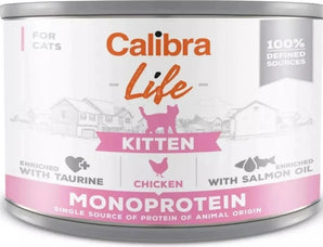 Calibra Cat Life konz. Kitten Chicken 200g – Konzerva pro koťata s kuřecím masem, balení 200 g.