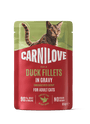 Carnilove Cat Pouch Gravy Duck+Catnip 85g