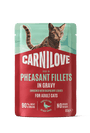 Carnilove Cat Pouch Gravy Pheasant+Rasp.Leaves 85g