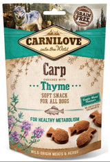 Carnilove Dog Semi Moist Snack Carp&Thyme 200g - pamlsky pro psy s kaprem a tymiánem, podporují imunitní systém.