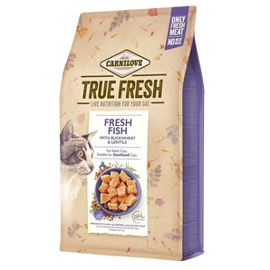 Carnilove Cat True Fresh Fish 340g - rybí krmivo pro kočky, podpora zdraví srsti a kůže.
