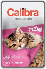 Calibra Premium Kitten Turkey & Chicken 100 g - Konzerva pro koťata s krůtím a kuřecím masem. Balení 100 g.