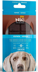 Zdravá pochoutka NIKI SNACK s vápníkem, 60g balení.