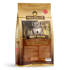 Granule Wolfsblut Dog Adult Deep Glade s divočákem a bylinkami pro dospělé psy, 12,5 kg.