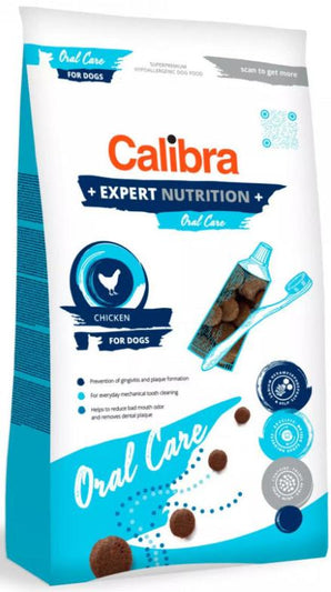 Calibra Dog EN Oral Care Chicken 2kg – Krmivo pro psy s péčí o chrup, s kuřecím, balení 2 kg.