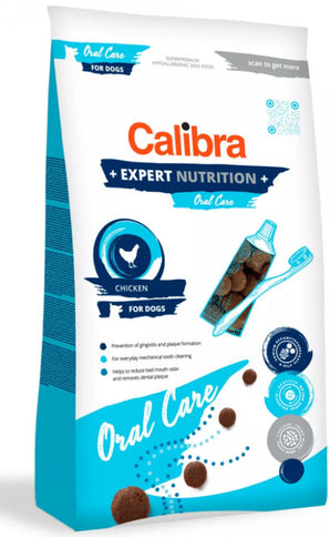 Calibra Dog EN Oral Care Chicken 7kg – Krmivo pro psy s péčí o chrup, s kuřecím, balení 7 kg.