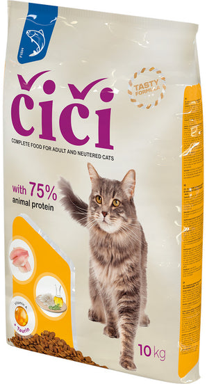 Čiči rybí 10 kg – Krmivo pro kočky s rybím masem, balení 10 kg.