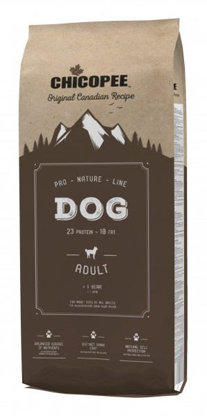 Chicopee PNL Dog Adult, 20 kg, výživné krmivo pro dospělé psy.
