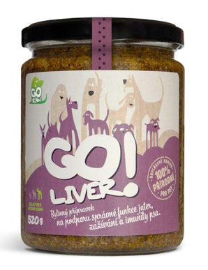 GOliver bylinná pasta pro psy, 520 g, podpora trávení a detoxikace u psů.