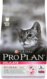 Krmivo pro kočky ProPlan Cat Adult Delicate Digestion s krůtím masem, 10 kg balení.