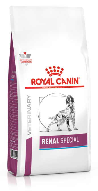 Royal Canin VD Canine Renal Special 2kg balení krmiva pro psy s ledvinovými problémy.