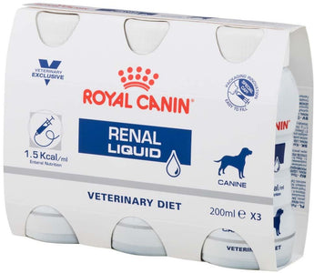 Royal Canin VD Canine Renal Liquid 3x200ml - speciální tekutá výživa pro psy s onemocněním ledvin, balení 3x200ml
