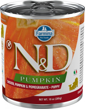 N&D DOG PUMPKIN Puppy Chicken & Pomegranate, 285 g, výživné krmivo pro štěňata.