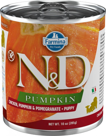 N&D DOG PUMPKIN Puppy Chicken & Pomegranate, 285 g, výživné krmivo pro štěňata.