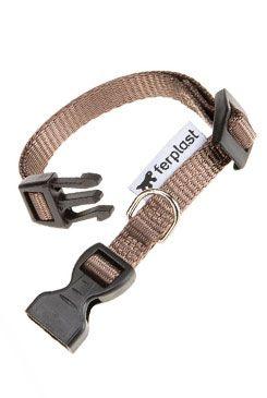 Obojek nylon CLUB C 32cmx10mm hnědý - obojek pro psy z kvalitního nylonu, vhodný pro středně velké psy, hnědý design.