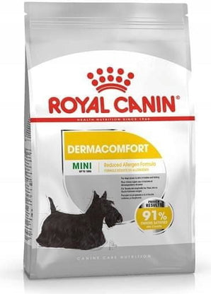 Royal Canin Mini Derma Comfort 3kg – Krmivo pro psy malých plemen s citlivou kůží, balení 3 kg.