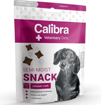 Calibra VD Dog Snack Urinary Care, 120 g, pamlsek pro péči o močové cesty psů.