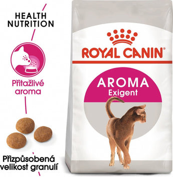 Royal Canin Feline Exigent Aroma 2kg – Krmivo pro vybíravé kočky preferující výrazné aroma, podpora zdraví, balení 2kg.