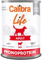 Calibra Dog Life konz. Adult Beef with Carrots 400g – Konzerva pro dospělé psy s hovězím a mrkví, balení 400 g.