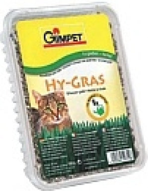 GimPet Tráva Cat Hy Gras 150g – Sušená kočičí tráva pro podporu trávení a prevenci tvorby chlupových bezoárů, balení 150g