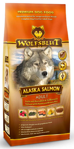 Granule Wolfsblut Dog Adult Alaska Salmon s lososem pro dospělé psy, 2 kg.