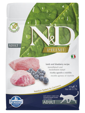N&D PRIME CAT Adult Lamb & Blueberry 300g
