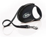 Vodítko FLEXI Style S, černé, pásek 3m pro psy do 12kg.
