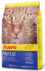 Josera DailyCat 400 g – Kompletní krmivo pro dospělé kočky s vyváženým složením, balení 400g.
