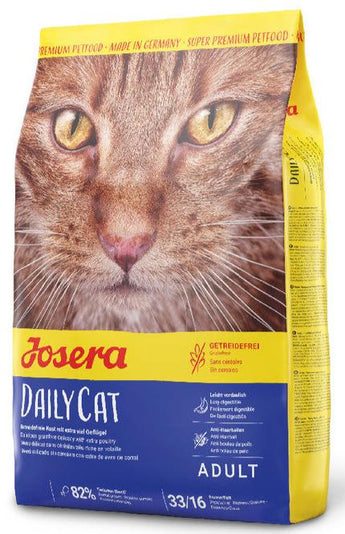 Josera DailyCat 400 g – Kompletní krmivo pro dospělé kočky s vyváženým složením, balení 400g.
