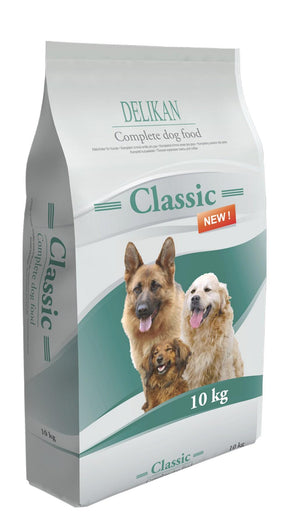 Delikan Dog Classic, 10 kg, výživné krmivo pro psy.