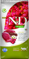 N&D GF Quinoa CAT Urinary Duck & Cranberry 5 kg – Bezobilné krmivo pro kočky s kachnou a brusinkami, podpora močového ústrojí, balení 5kg.