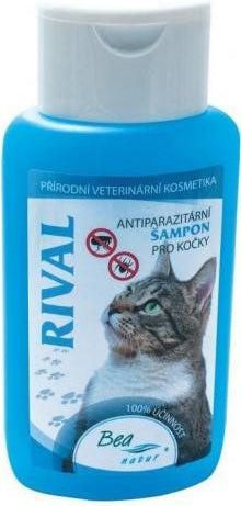 Bea Natur Rival antiparazitní šampon kočka 220ml – Antiparazitní šampon Bea Natur Rival pro kočky, balení 220 ml.