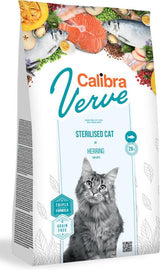 Calibra Verve Grain Free Sterilised Herring 3,5 kg - Grain free krmivo pro sterilizované kočky s vysokým obsahem sleďů. Balení 3,5 kg.