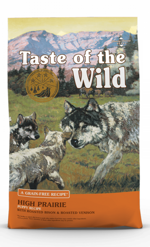 Krmivo pro štěňata Taste of the Wild High Prairie Puppy 5,6kg s příchutí bizona a zvěřiny.