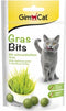 GimCat Gras Bits Tablety s kočičí trávou 40g – Tablety s kočičí trávou pro podporu trávení, balení 40g