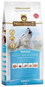 Granule Wolfsblut Dog VetLine Weight Management pro redukci hmotnosti psů, 12 kg.