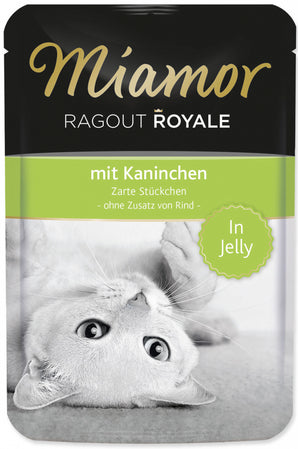 Miamor Ragout Králík 100 g – Ragú pro kočky s králičím masem, balení 100g.