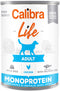Calibra Dog Life konz. Adult Chicken with Rice 400g – Konzerva pro dospělé psy s kuřetem a rýží, balení 400 g.