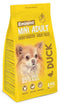 Eminent Dog Mini Adult kachna 2kg – krmivo pro dospělé psy malých plemen s kachním masem, podporuje zdraví a vitalitu.