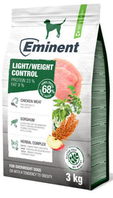 Eminent Dog Light/Weight Control 3kg – dietní krmivo pro psy, podporuje kontrolu hmotnosti a zdraví.