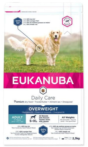 Eukanuba Dog DC Overweight Sterilized 2,3kg – Krmivo pro kastrované psy s nadváhou, balení 2,3kg