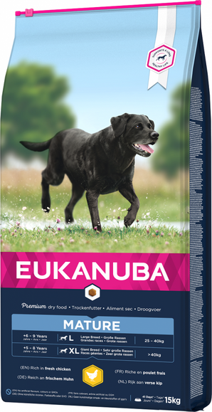 Eukanuba Dog Mature Large 15kg – Krmivo pro dospělé psy velkých plemen, balení 15kg