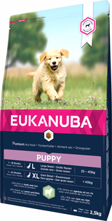 Eukanuba Dog Puppy Large&Giant Lamb&Rice 2,5kg – Krmivo pro štěňata velkých a obřích plemen s jehněčím a rýží, balení 2,5kg