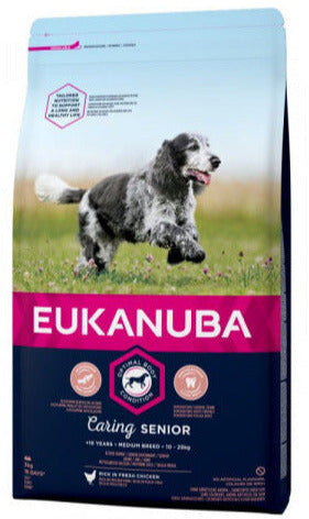 Eukanuba Dog Senior Medium 3kg – Krmivo pro starší psy středních plemen, balení 3kg