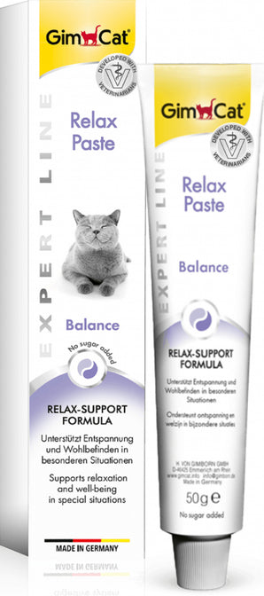 GimCat Relax Paste 50g – Pasta pro kočky na podporu klidu a vyrovnanosti, balení 50g