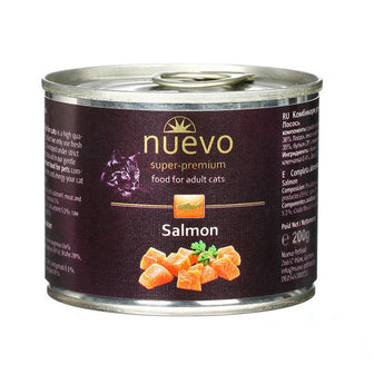 Nuevo kočka Adult Losos 200 g – Krmivo pro dospělé kočky s lososem, balení 200 g.