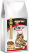 Puffins Cat Sterilised Turkey&Tuna 2 kg – Krmivo pro sterilizované kočky s krůtím a tuňákem, balení 2 kg.