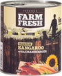 Farm Fresh Dog Kangaroo with Cranberries konzerva 800g