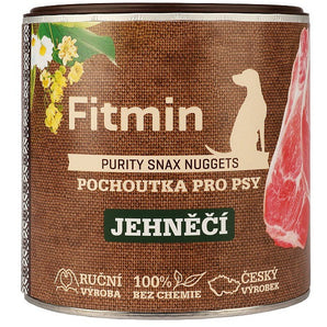 Pamlsky Fitmin dog Purity Snax Nuggets s jehněčím masem pro psy, 180 g.