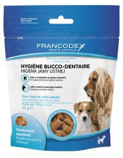Francodex Pochoutka Breath Dental pes 75g